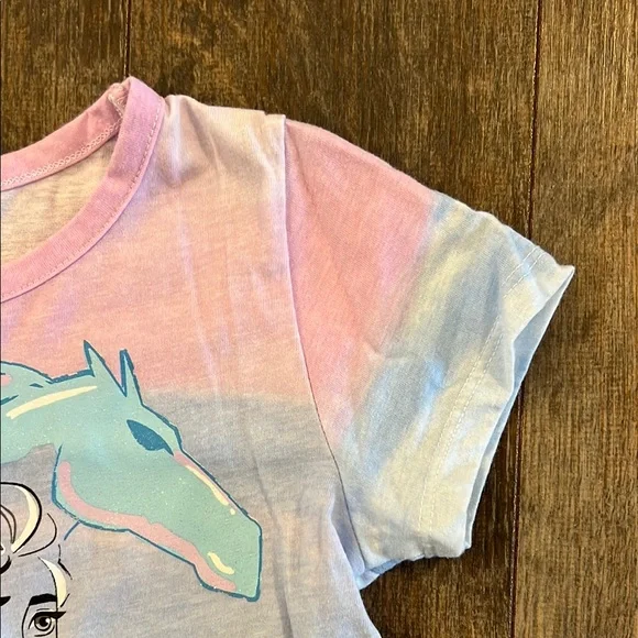 Disney Frozen II Pink and Blue Peplum T-Shirt - Picture 3 of 8